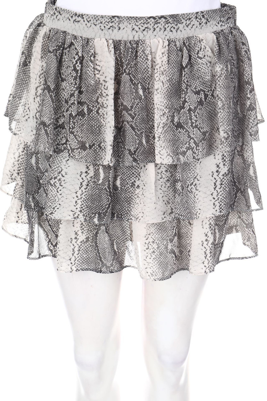 H&M - Volants-Minirock mit Animal-Print - D 36