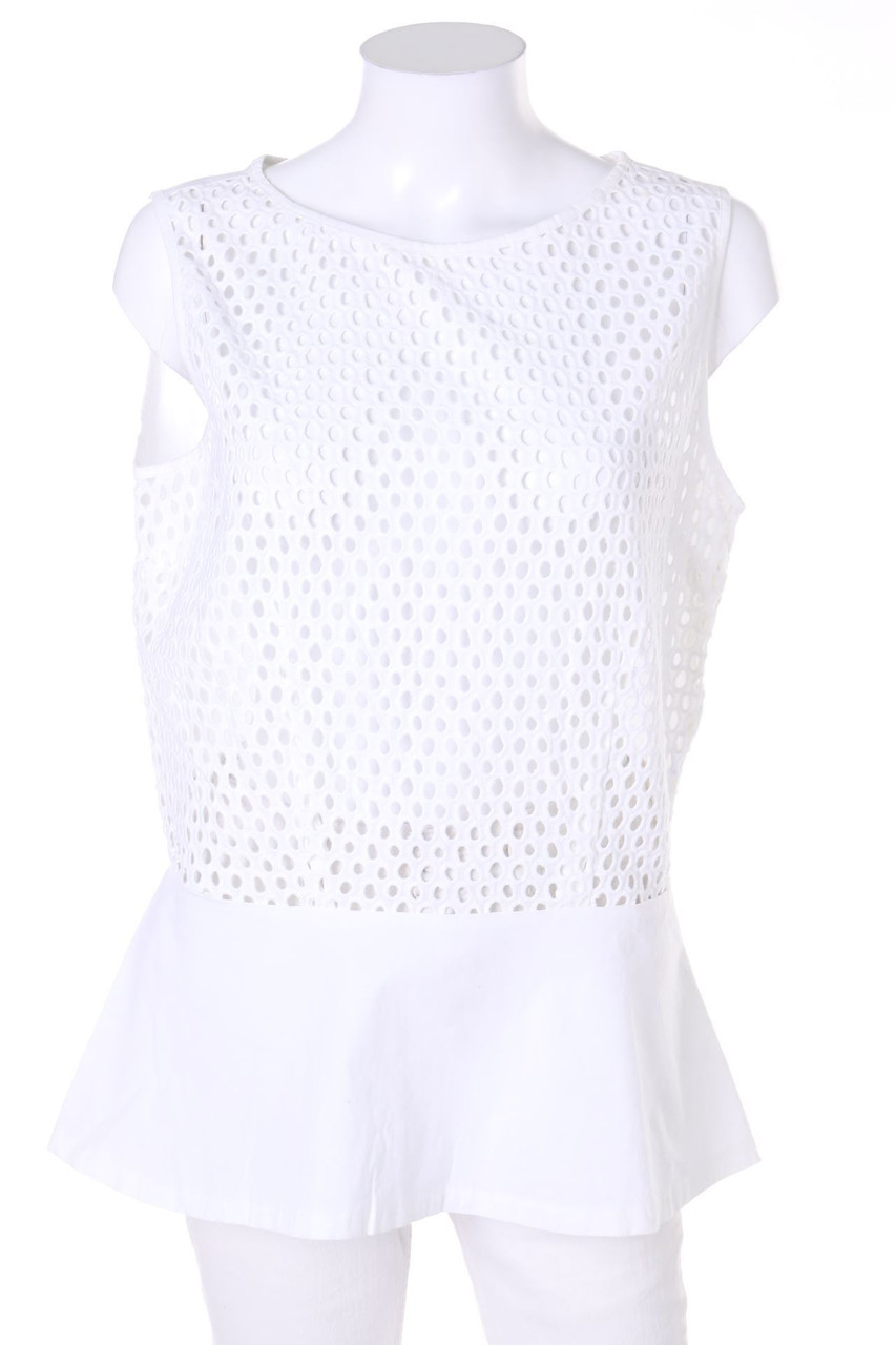 SISLEY - Blusentop aus Lochspitze - L