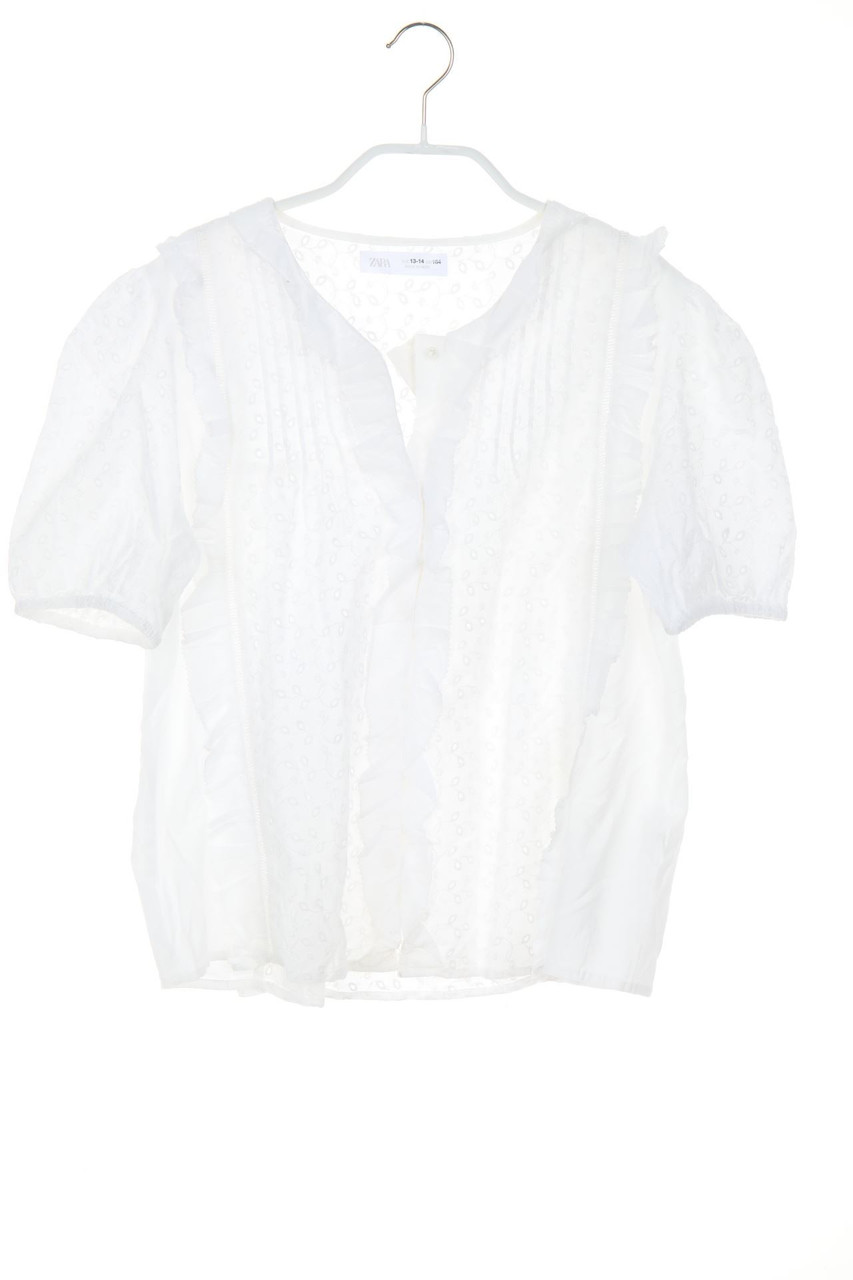 ZARA - Bluse aus Lochspitze mit Volants - 164