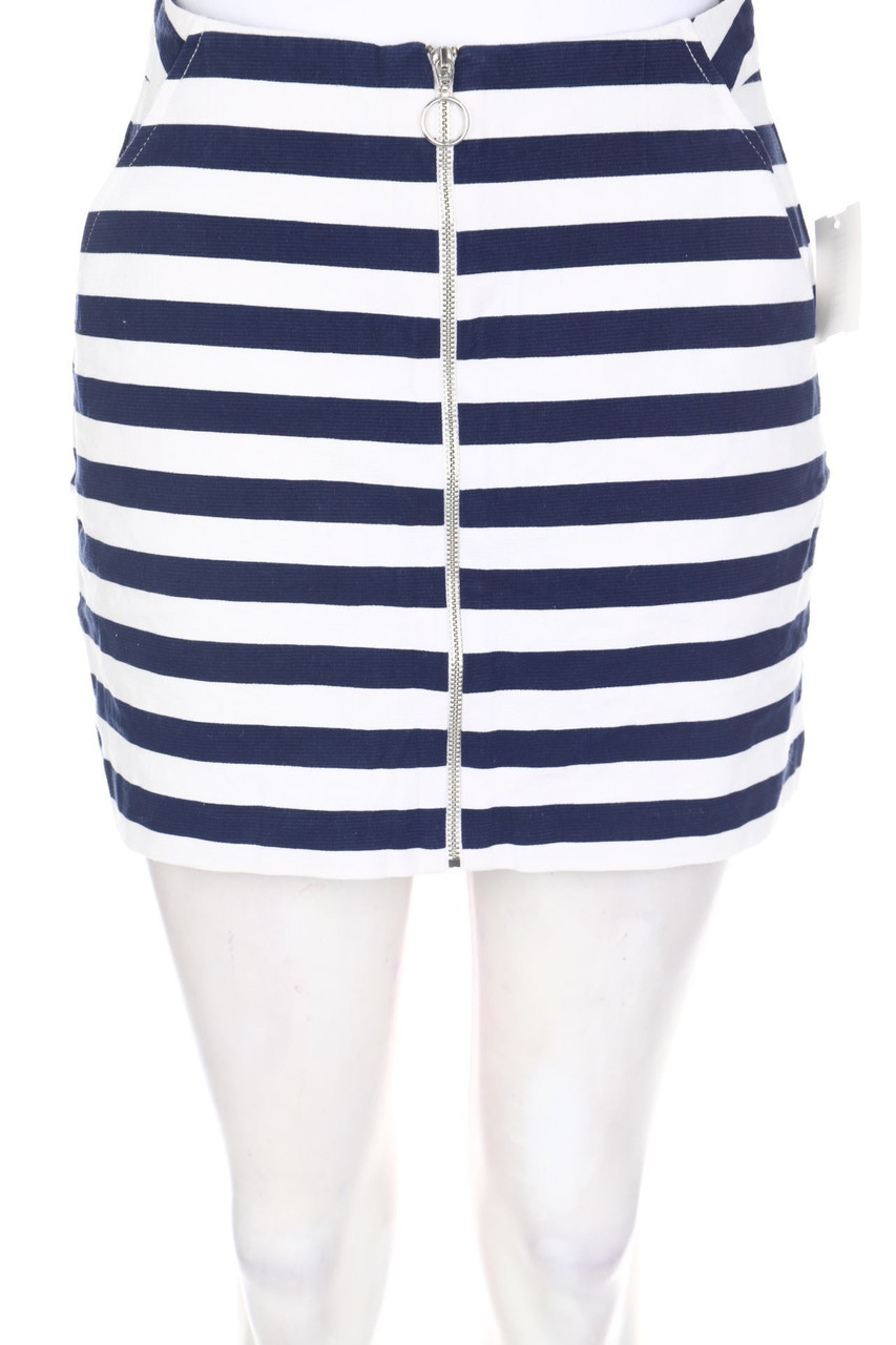 ZARA TRF - Minirock im Marine-Stil - S