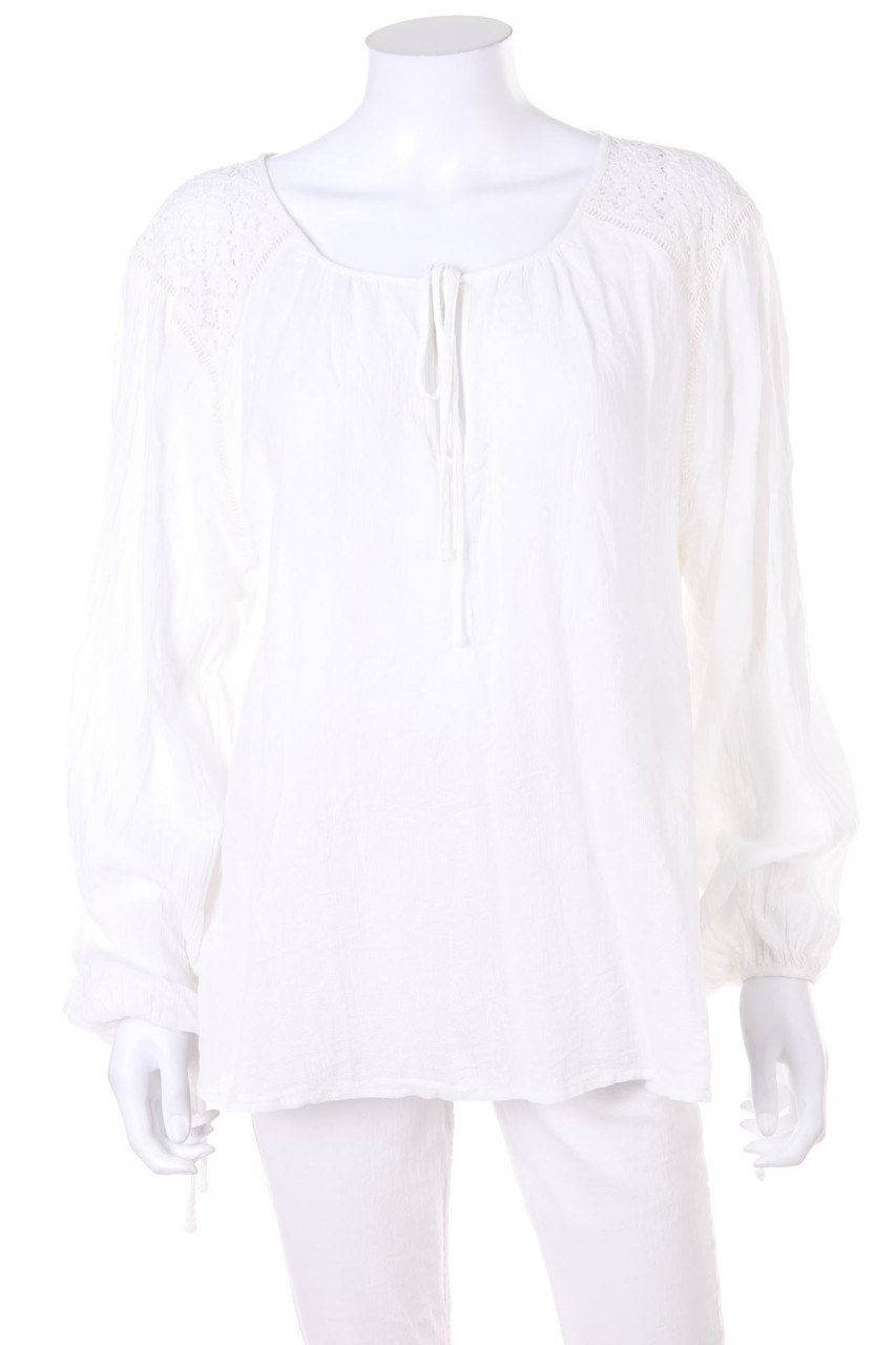 LA REDOUTE - Tunika-Bluse mit Spitzen-Einsatz - D 42