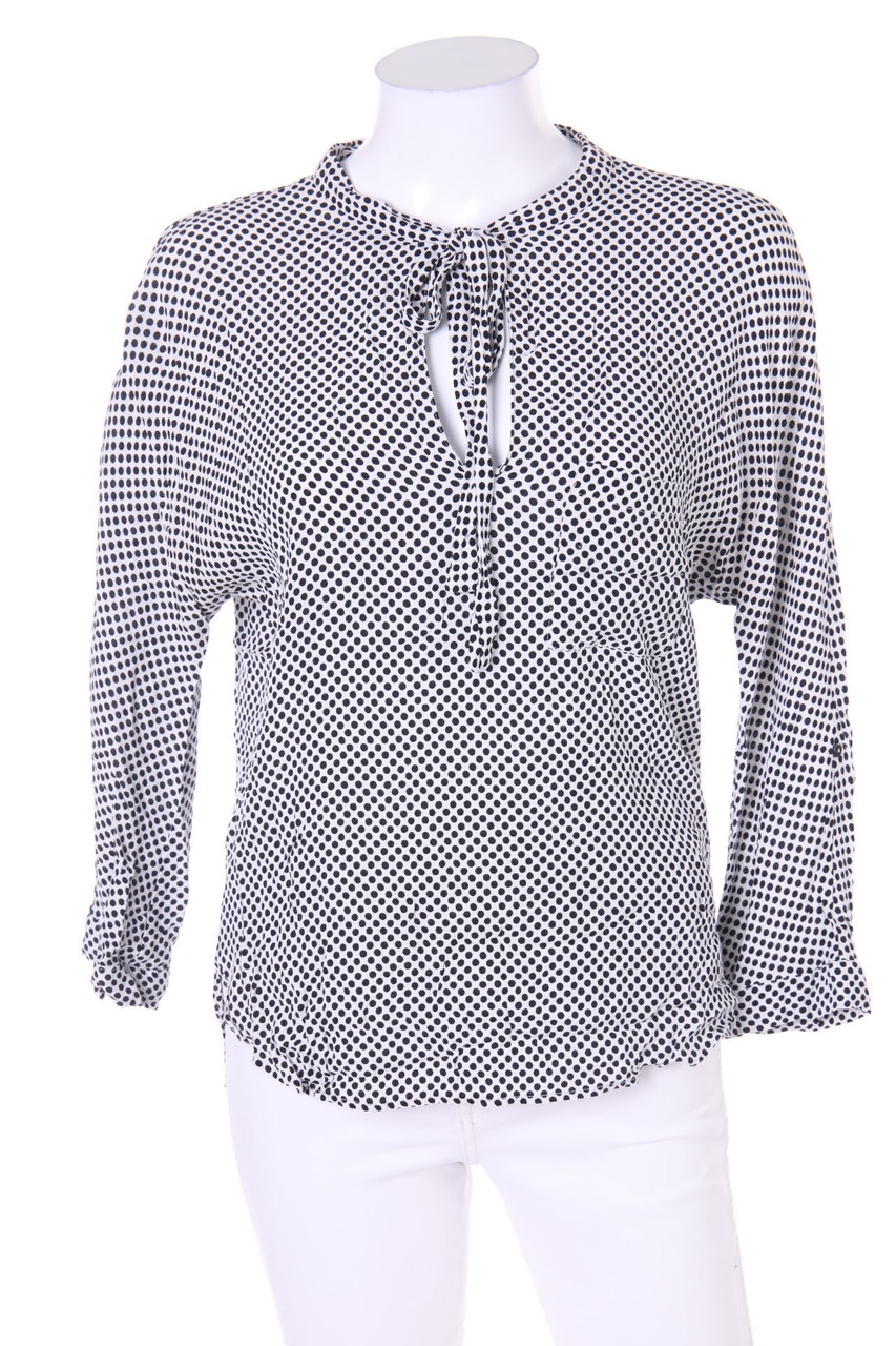 ZARA WOMAN - Schluppen-Bluse mit Pünktchen - L