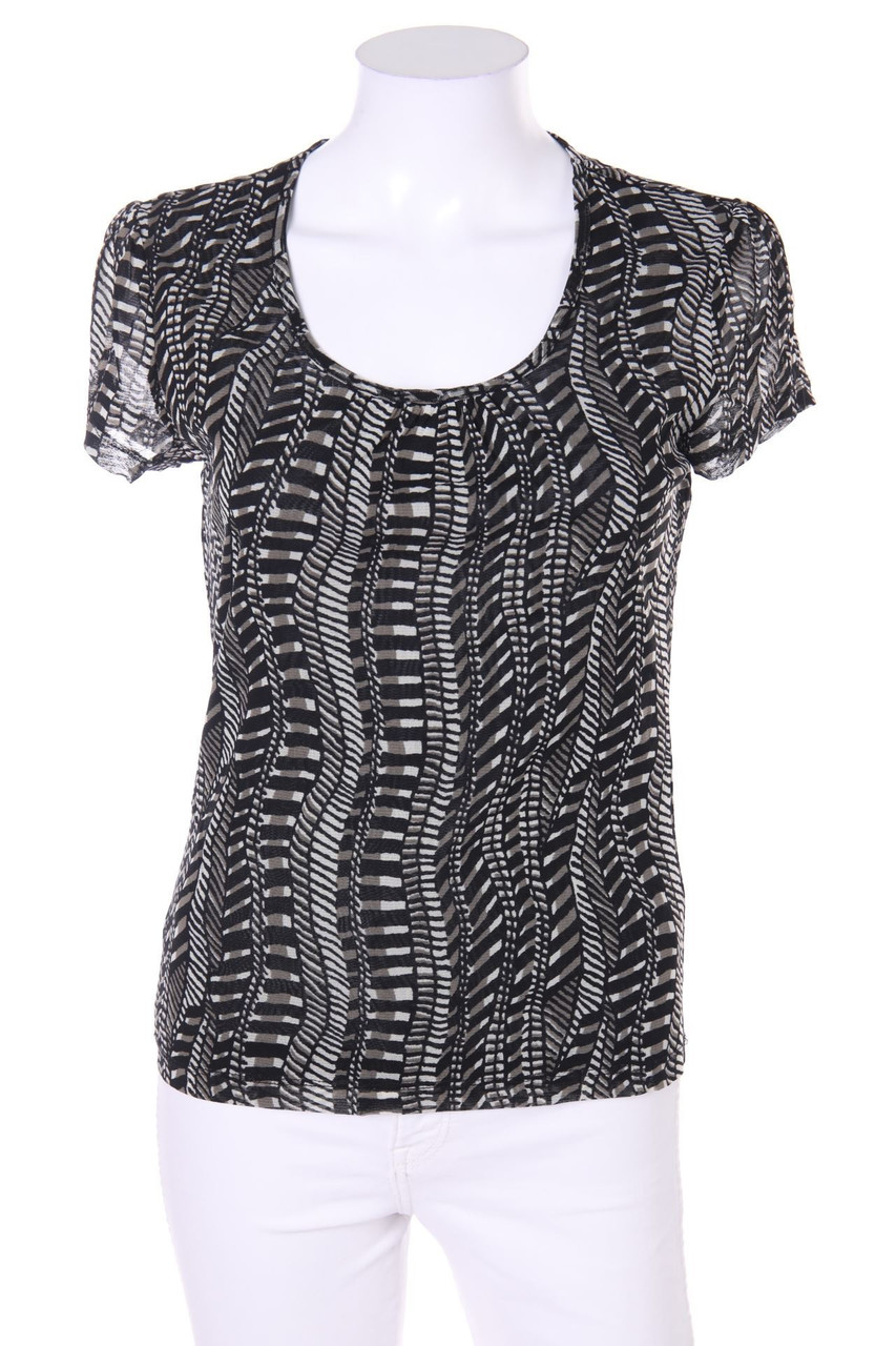 s.Oliver SELECTION - Kurzarm-Bluse mit Print - D 40