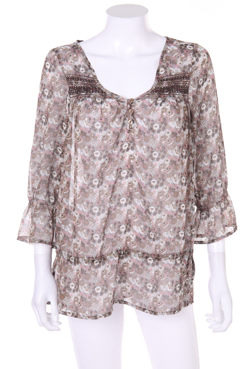 AVANT PREMIERE - Tunika-Bluse mit Stickereien - D 38