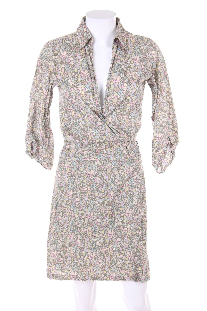 Hartford - Wickelkleid mit Blumen-Print - L