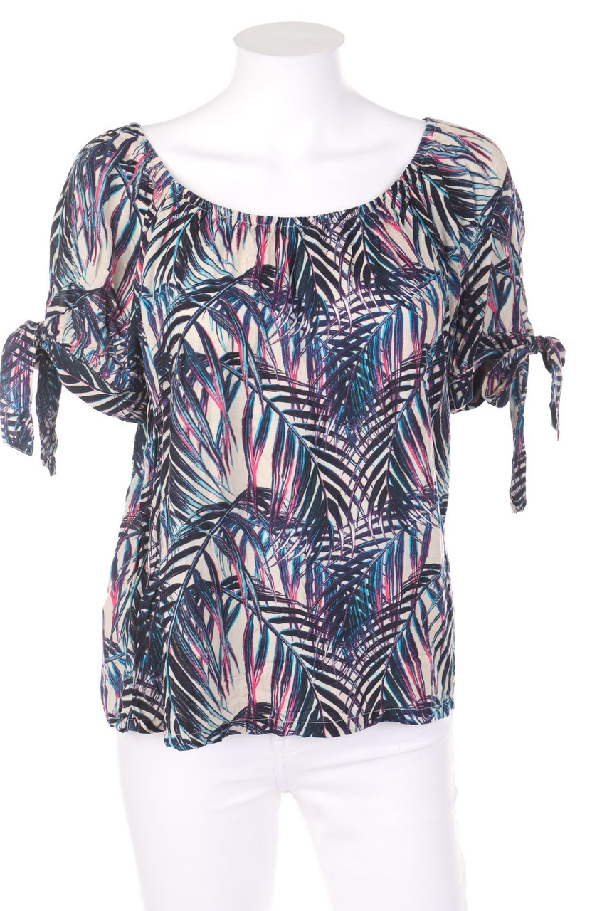 Q/S designed by s.Oliver - Carmen-Bluse mit Print - D 36