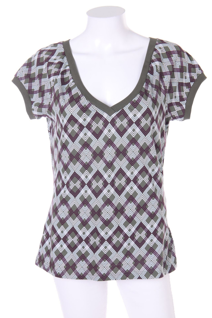 Street One - Kurzarm-Shirt mit Logo-Plakette - D 40