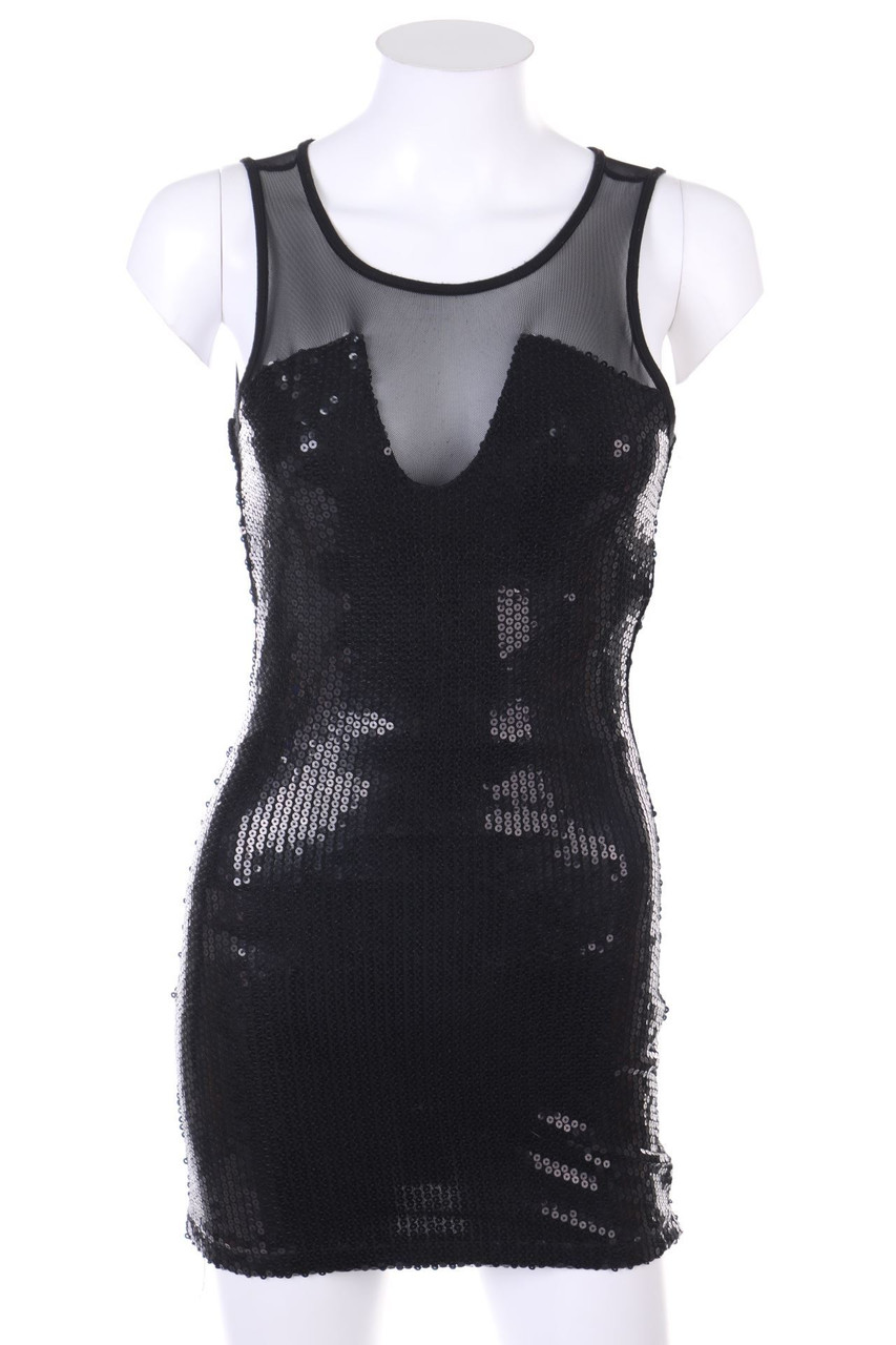 Ohne Label - Party-Kleid mit Pailletten - D 34