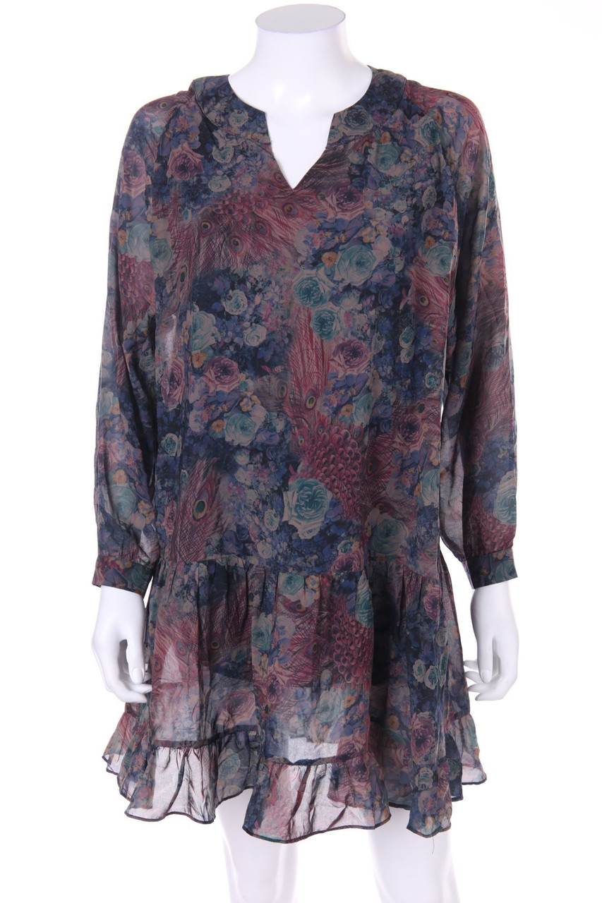 MEISÏE - Minikleid mit floralem Muster - L