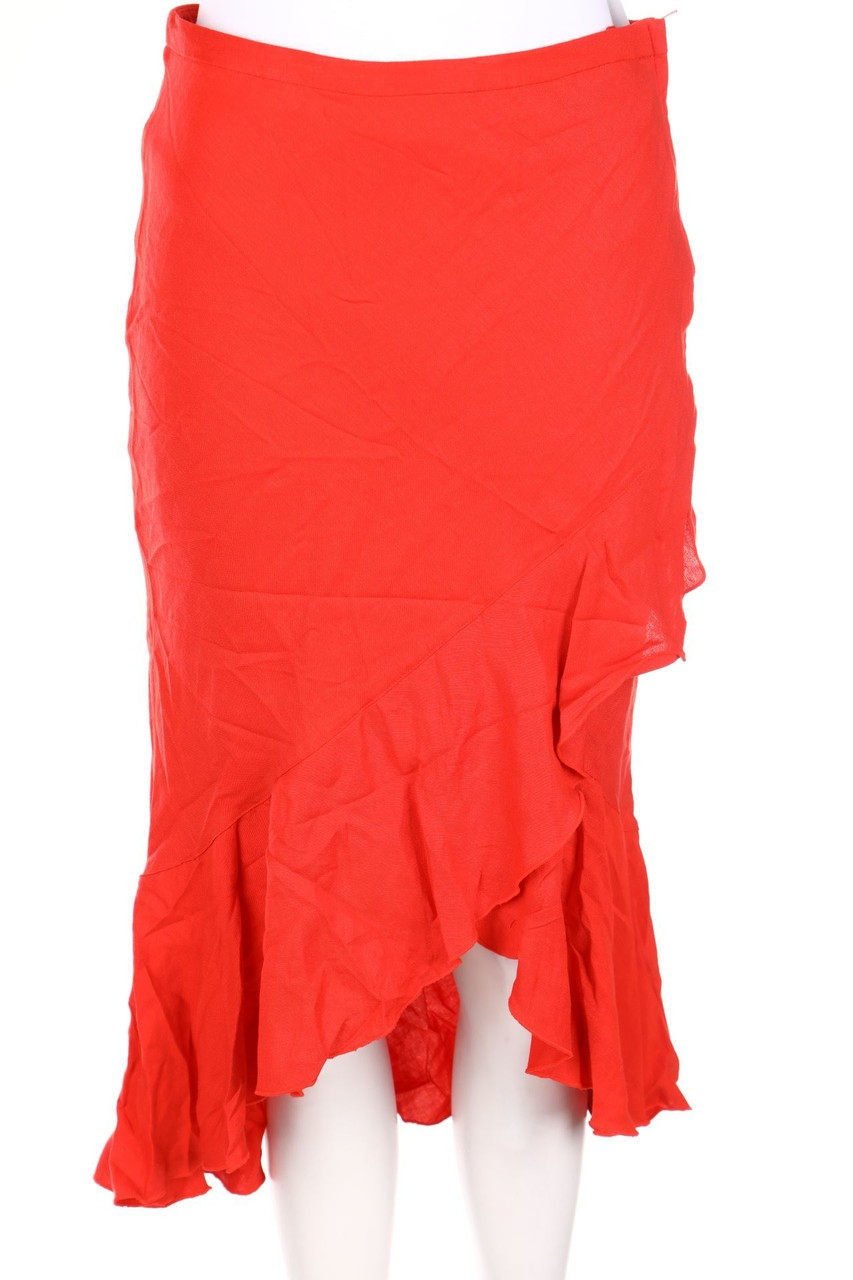 H&M - Midirock in Wickel-Optik mit Volants - S