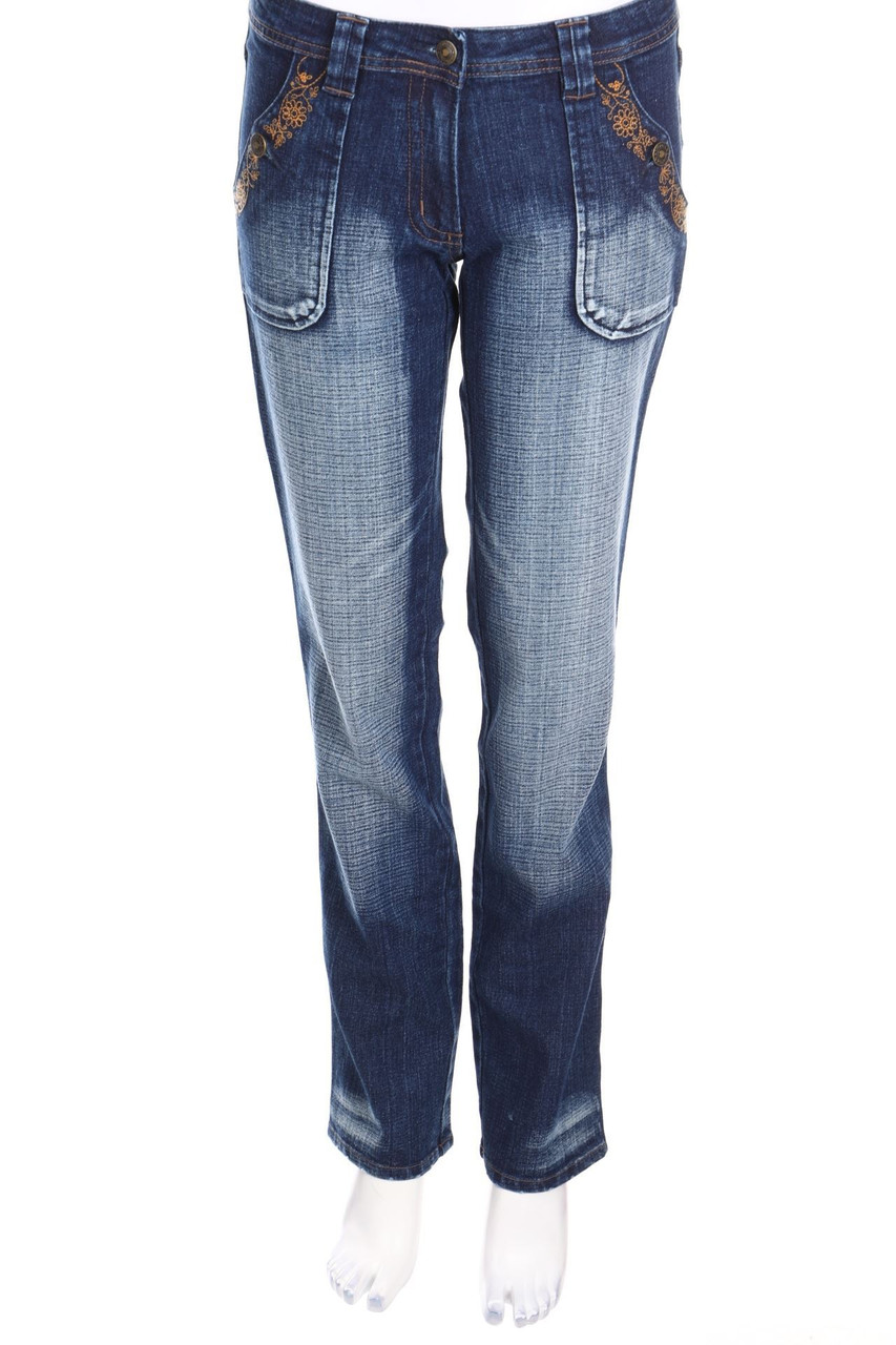 MORGAN - Slim Jeans mit Stickereien - D 36