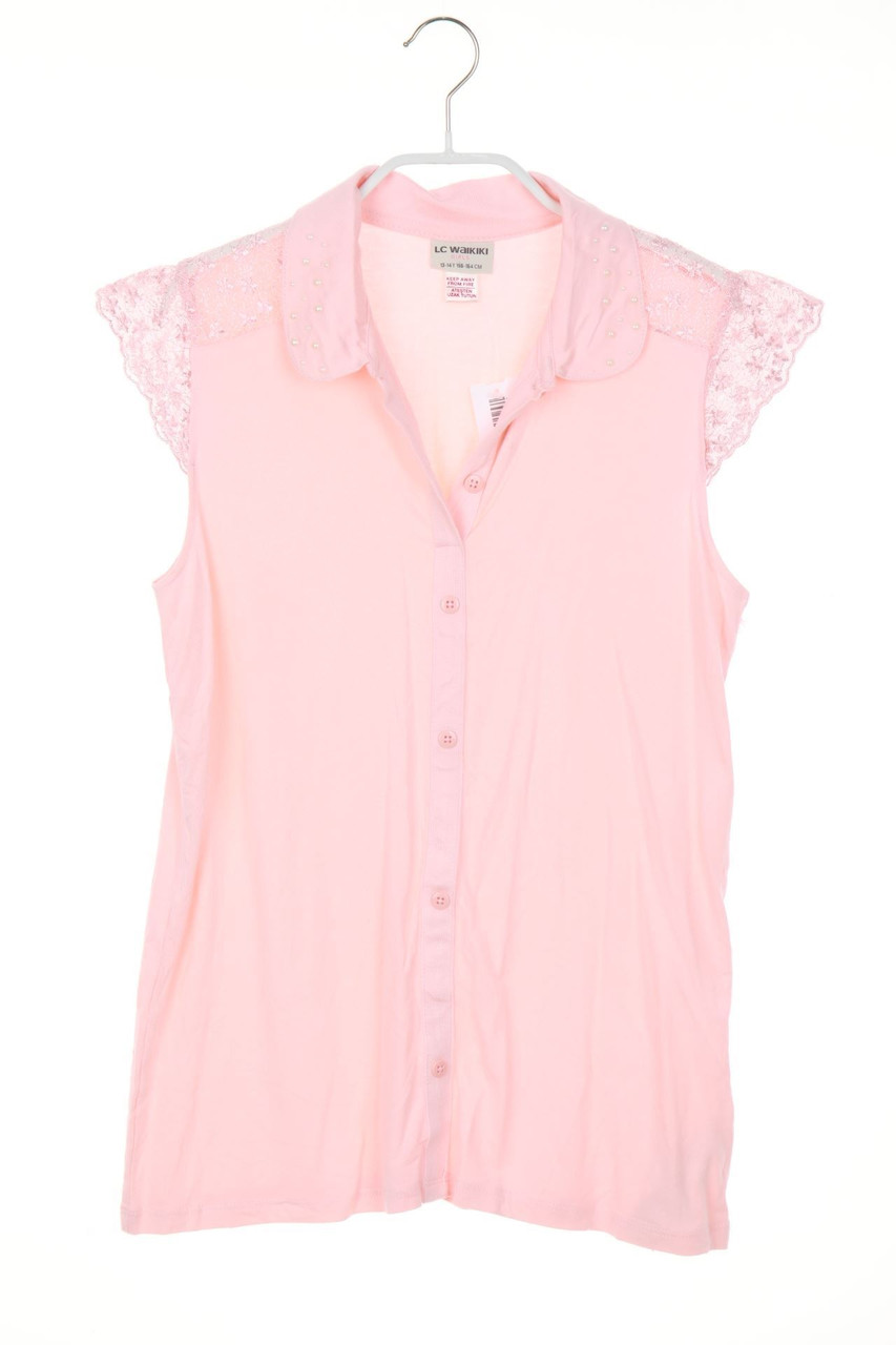 LC WAIKIKI - Bluse aus Jersey mit Spitze - 158