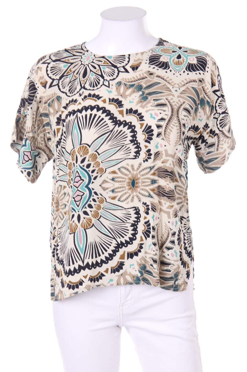 H&M - Blusentop mit floralem Muster - D 36