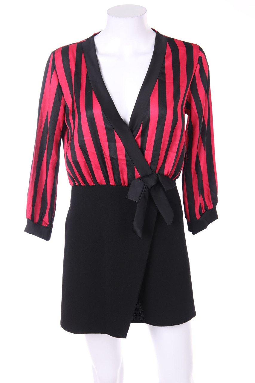 Ohne Label - Minikleid in Wickel-Optik - S