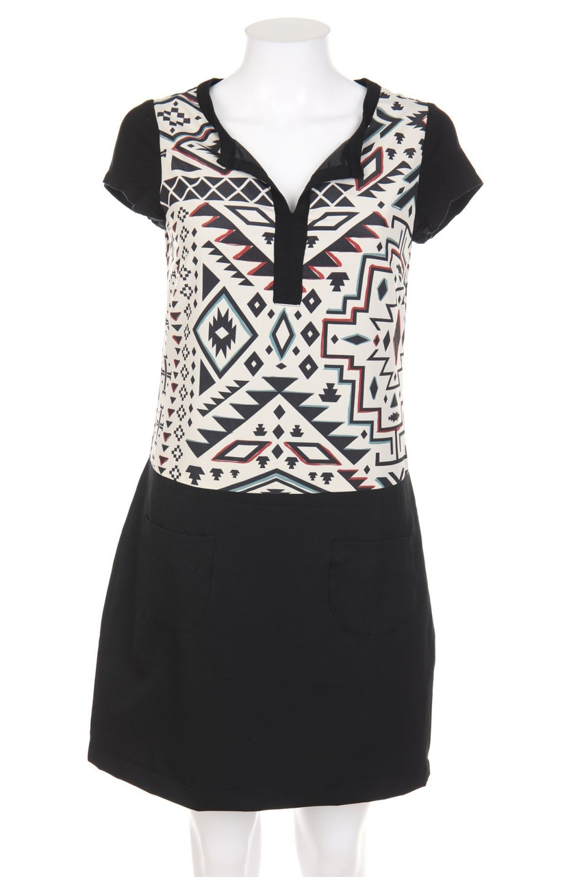 MISS CAPTAIN - Kleid mit Ethno-Print - D 34