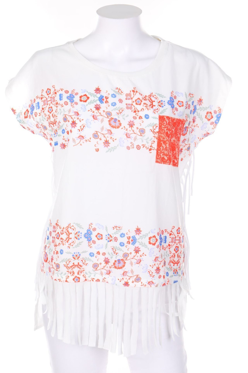 Street One - Kurzarm-Shirt mit Fransen - D 36