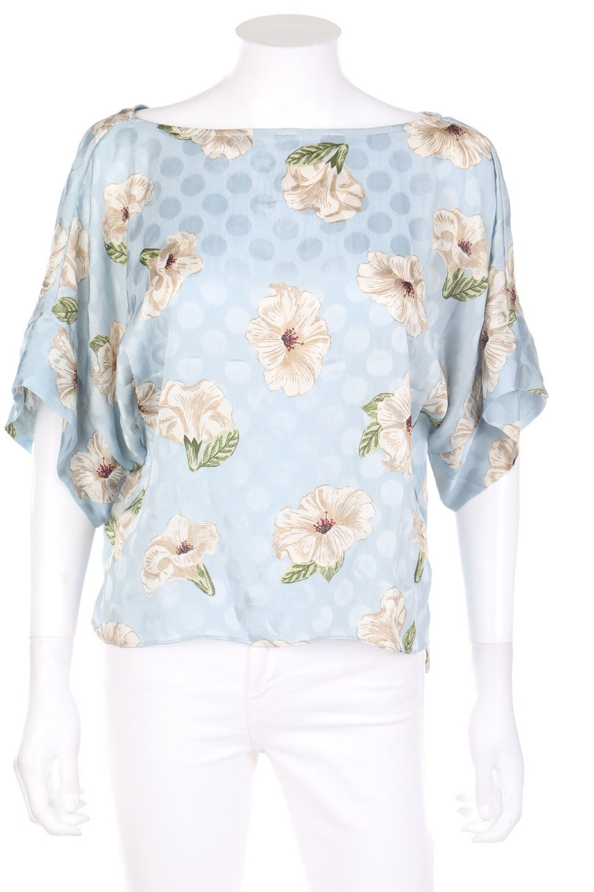 ZARA - Bluse mit Blumen-Print - XS