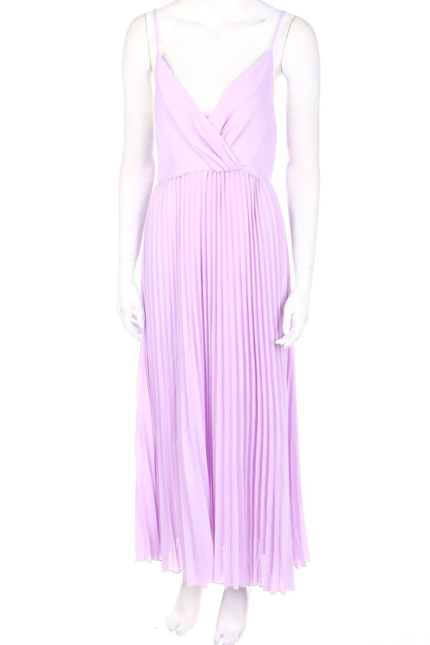 SHEIN - Plissee-Maxi-Abendkleid - M