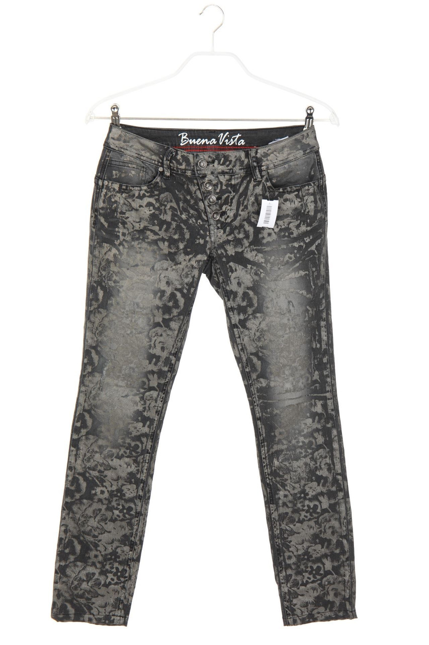 Buena Vista - Destroyed Skinny-Jeans mit Blumen-Print - XS