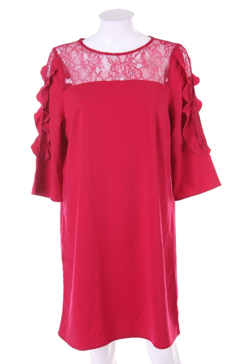 CAMAÏEU - Cocktailkleid mit Spitzen-Einsatz - L