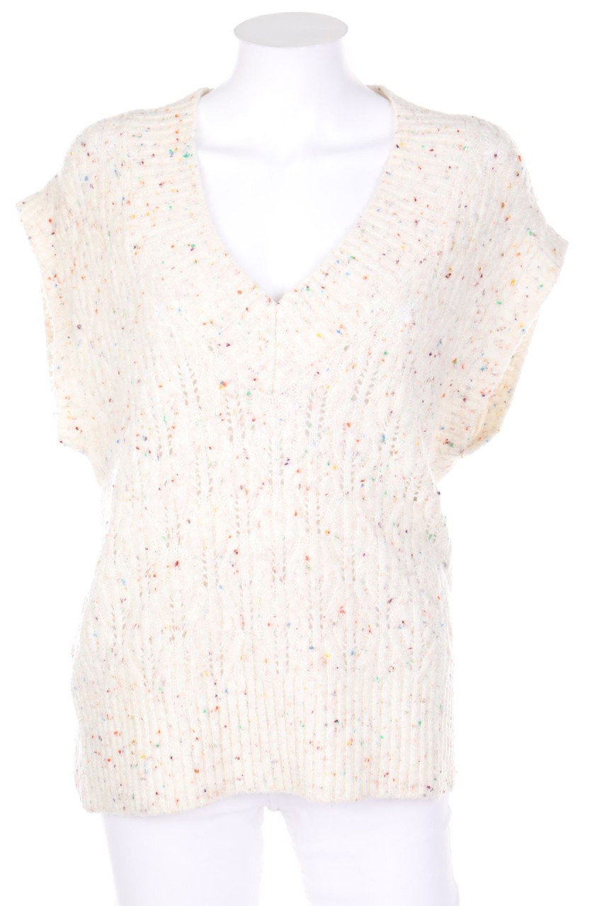 NATIVE YOUTH - Oversize-Strick-Pullover mit Lochstrick-Details - XS