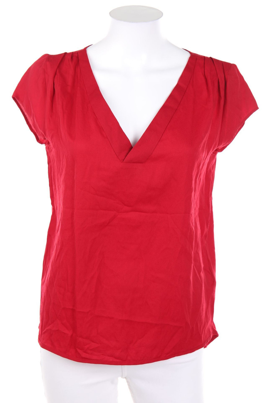 orsay - Kurzarm-Bluse mit Falten - D 34