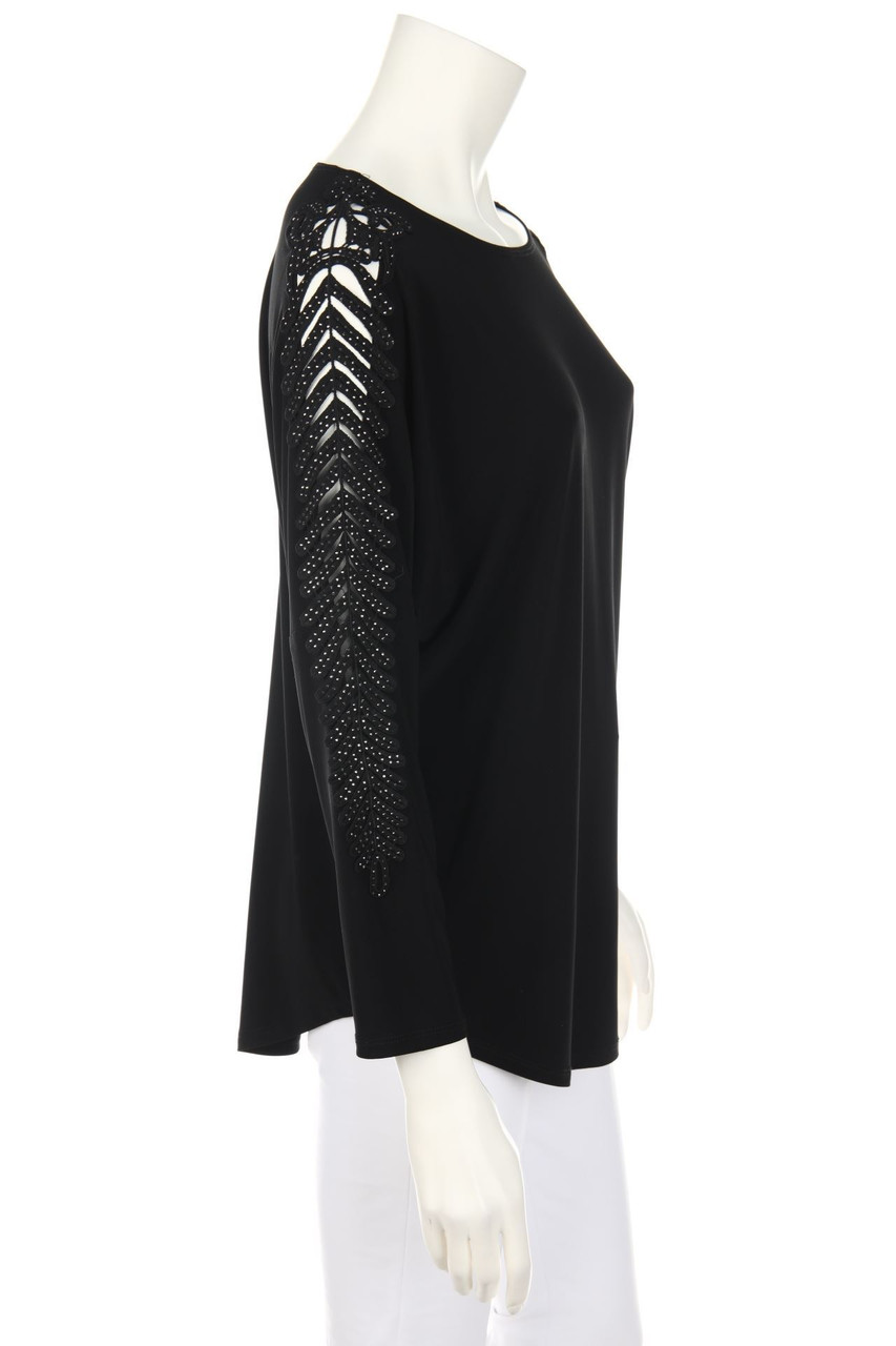 Joseph Ribkoff - Batwing-Shirt mit Cut-outs mit Applikationen - D 40