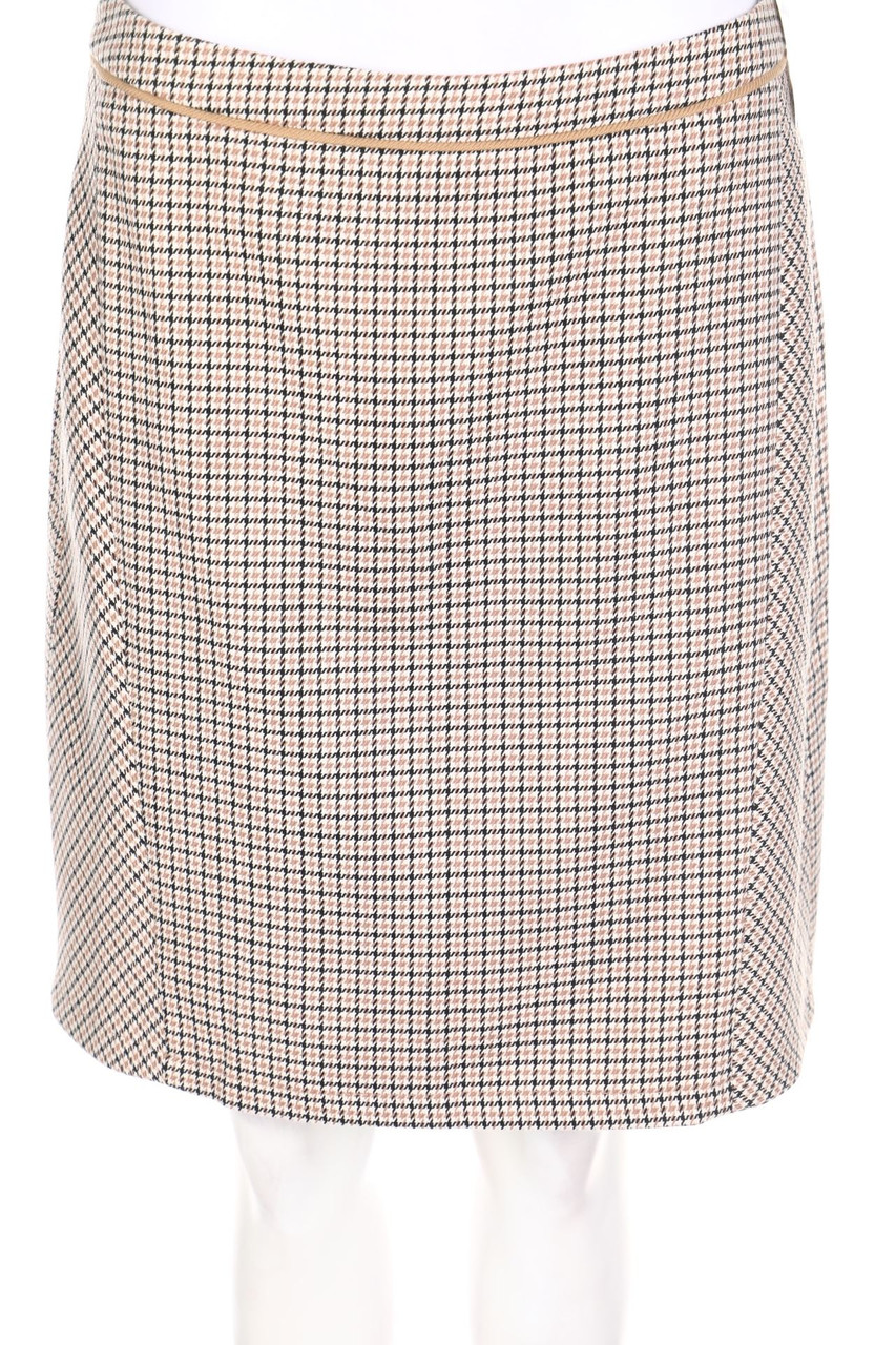 ESPRIT - Rock mit Hahnentritt-Muster - D 38