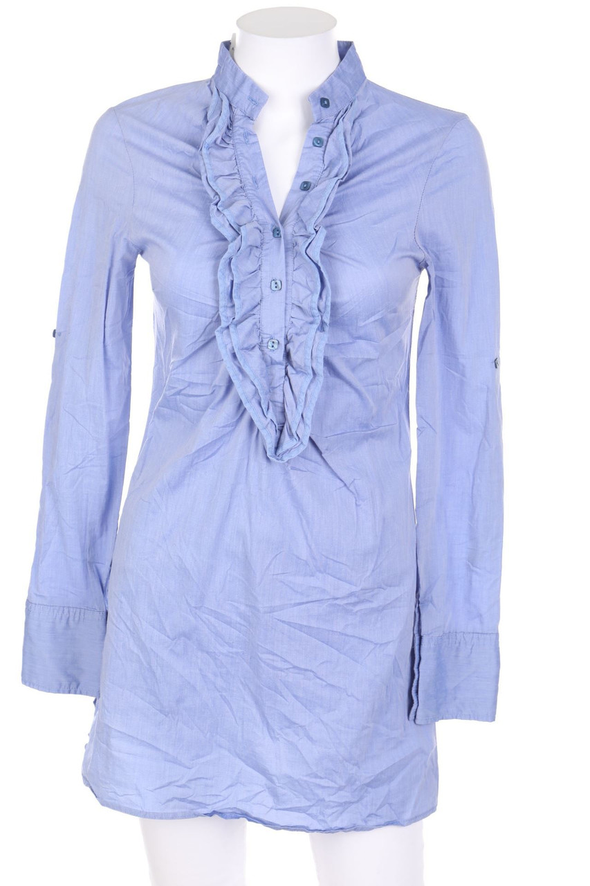 Please - Long-Volant-Bluse - S