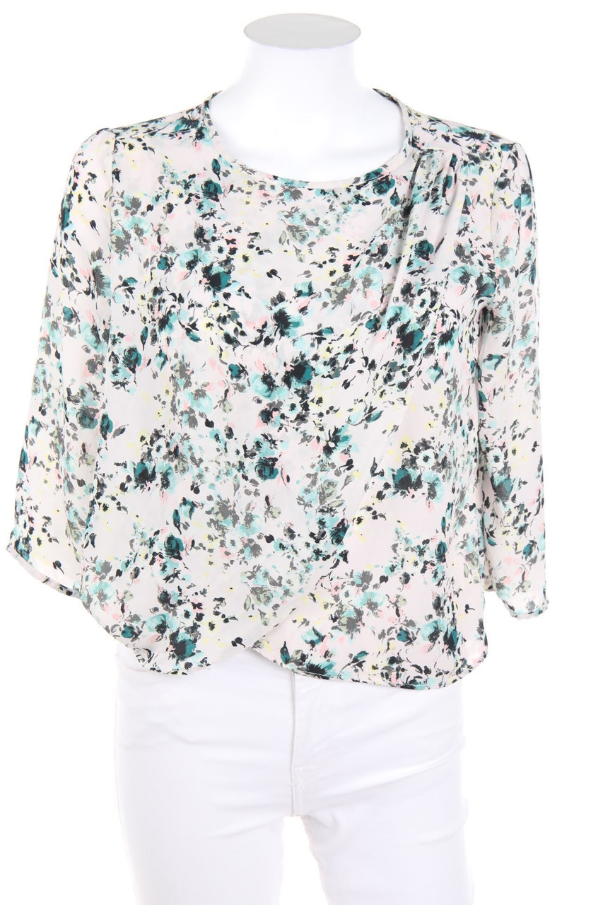 Bershka - Bluse mit 3/4-Ärmel mit Print - S
