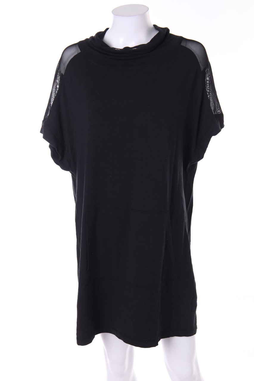 FOREVER 21 - Sweat-Kleid mit Mesh-Einsatz - S