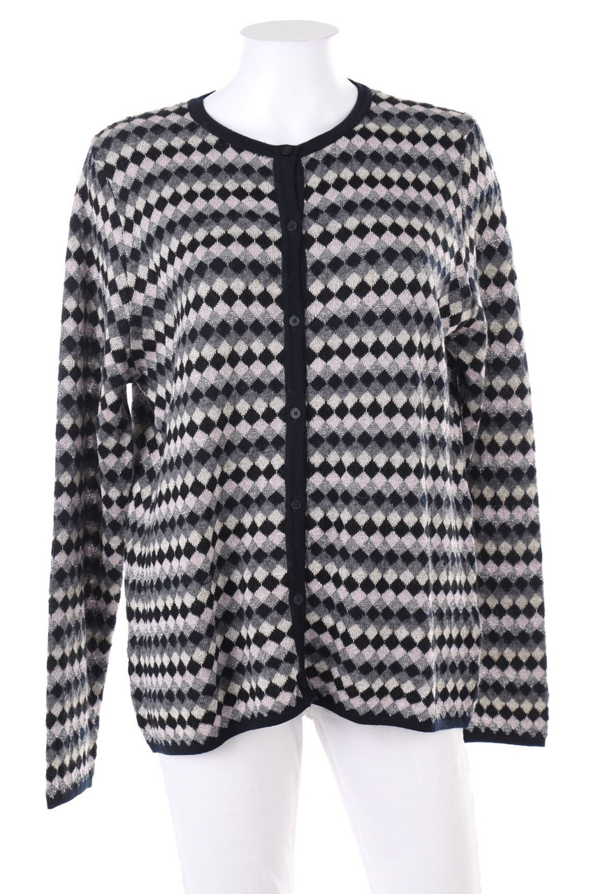 GLOBUS - Glitzer-Cardigan mit Wolle - XL