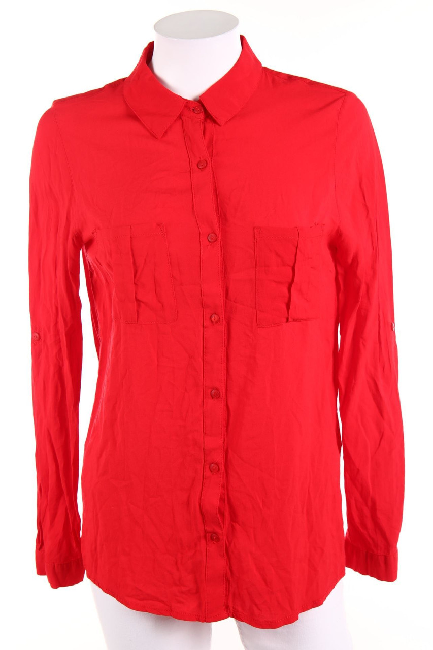 TALLY WEiJL - Long-Hemd-Bluse mit Roll-up-Manschette - D 36