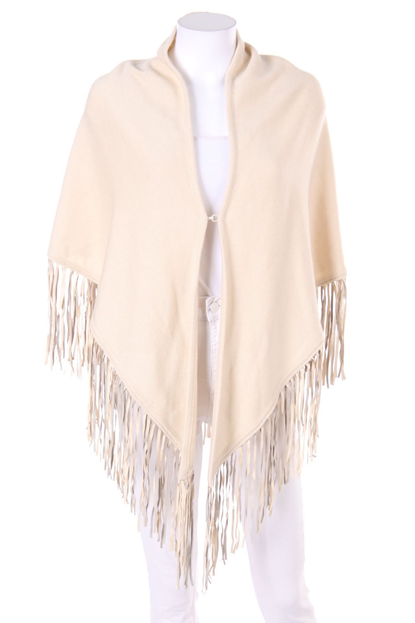 LEONARDO - Poncho mit Fransen - ONE SIZE