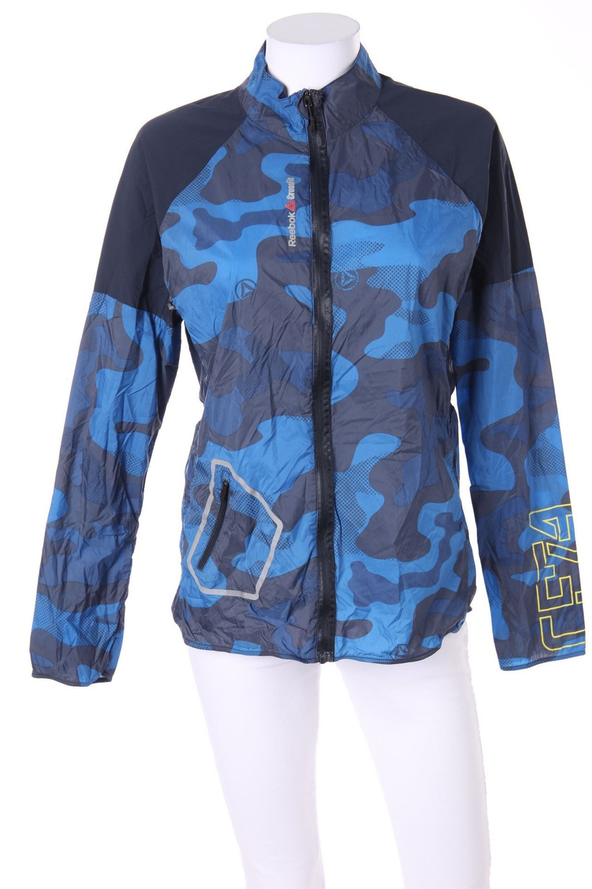 Reebok - Trainingsjacke mit Logo-Print - M