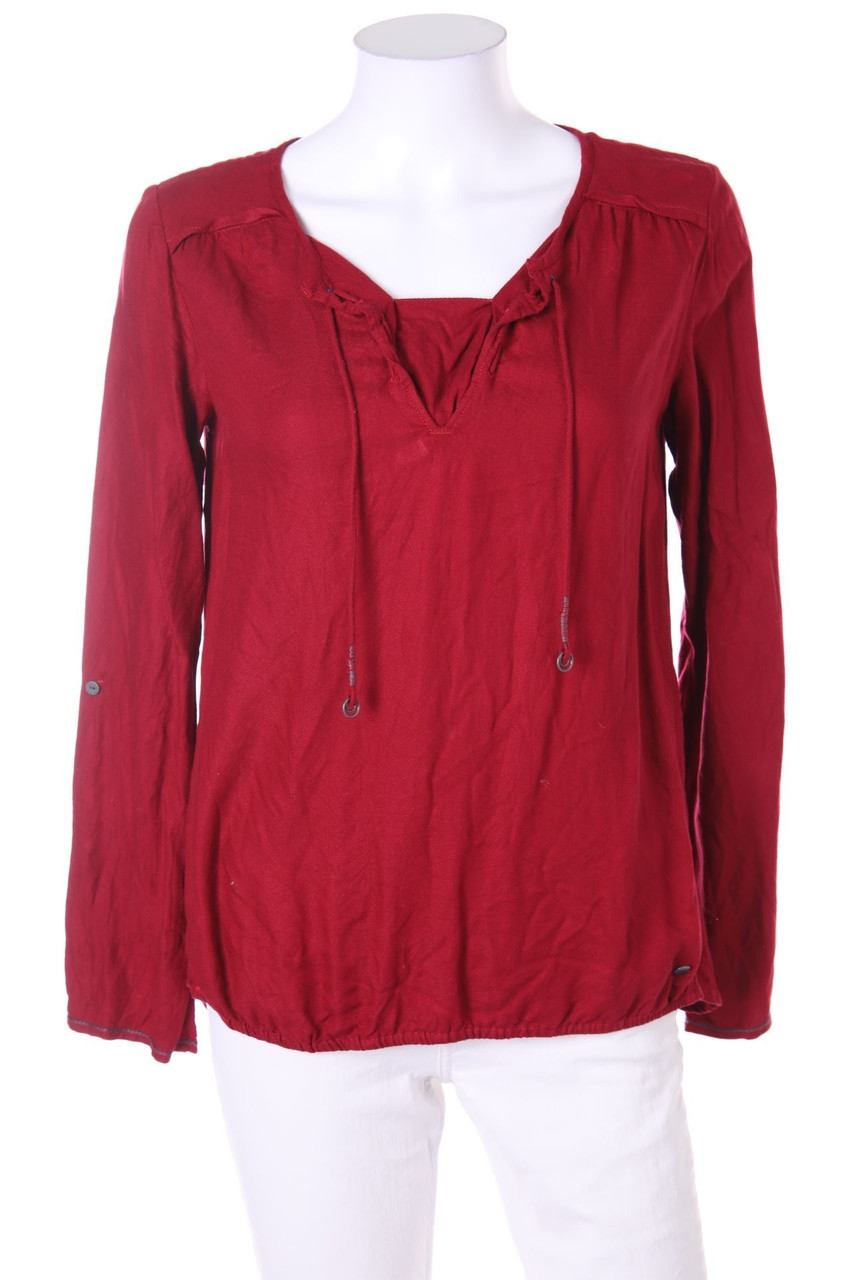 CECIL - Bluse mit Krempel-Ärmeln - XS