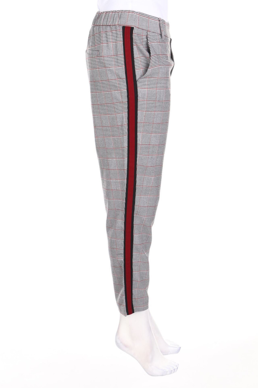 ZARA TRF - Jogger-Hose mit Karo-Muster - S