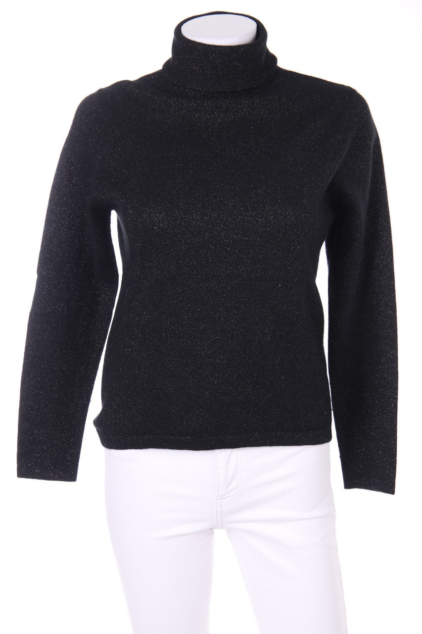 SCAPA - Glitzer-Strick-Pullover aus Woll-Mix mit Angora - L
