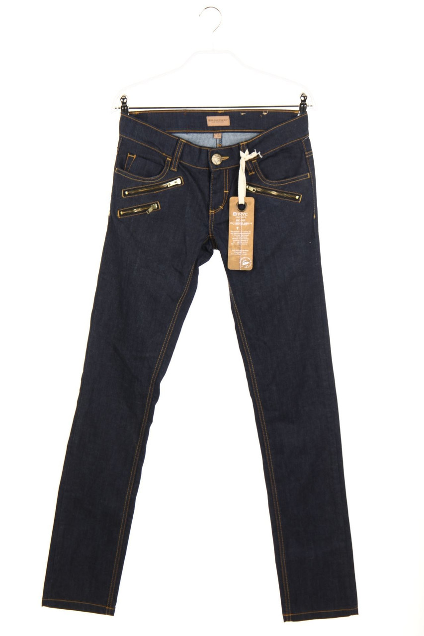 BROADWAY NYC FASHION - Dark Denim Straight Cut Jeans - W27