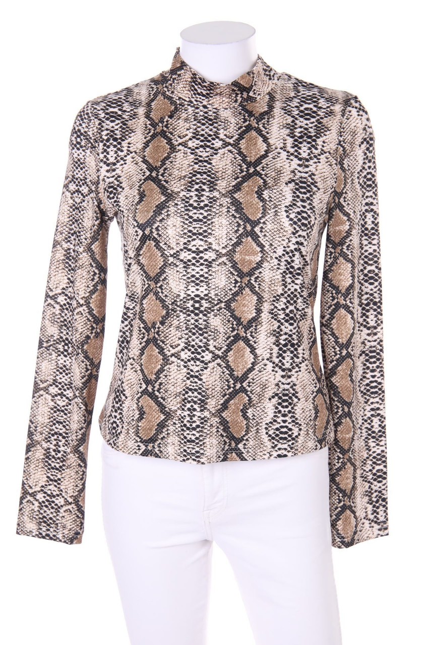SHEIN - Longsleeve-Shirt mit Animal-Print - M