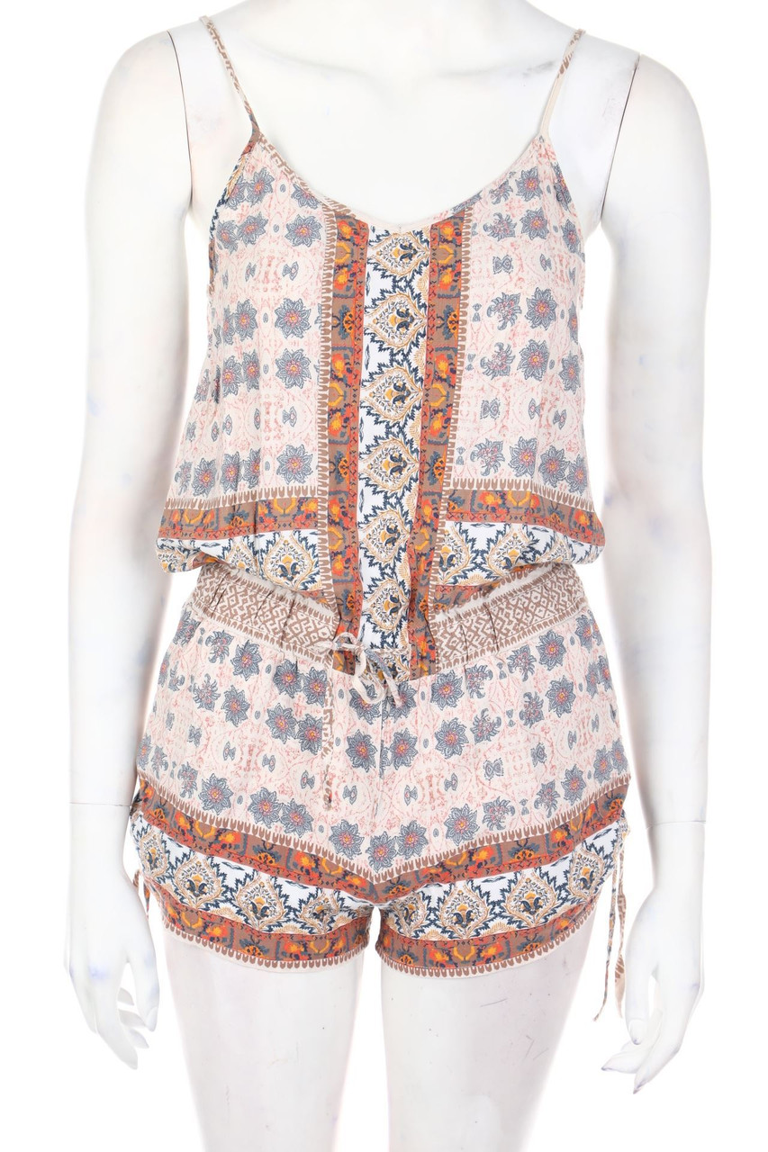 PULL&BEAR - Playsuit mit Ethno-Print - M