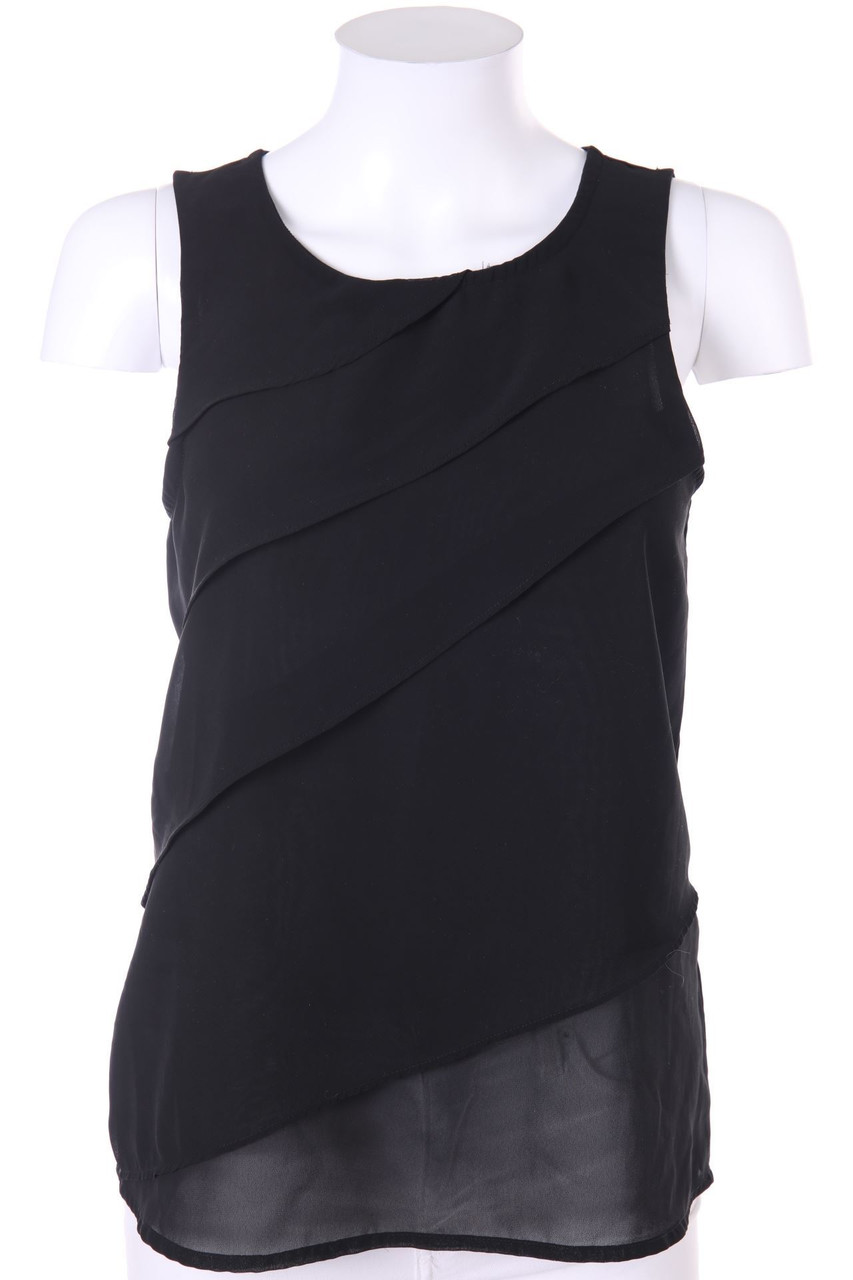 VERO MODA - Blusentop im Layer Look mit Volants - XS