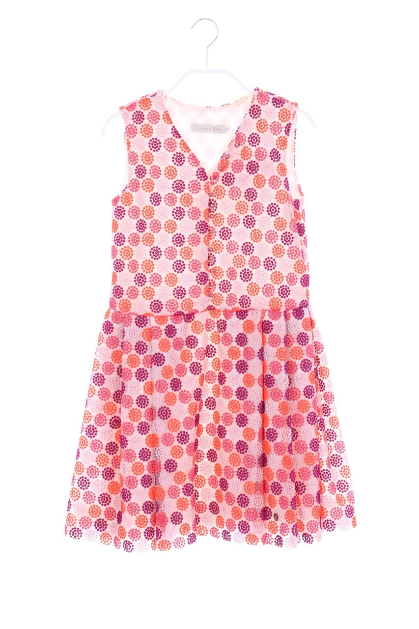 Christian Dior - Mesh-Kleid mit Stickereien - 140