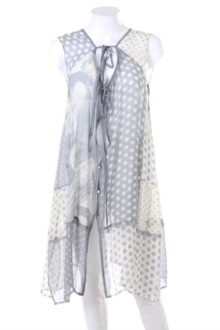 HEBBEDING - Seiden-Bluse mit Print - D 36