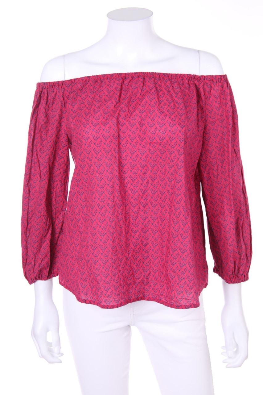 MaEVe - Carmen-Bluse mit floralem Muster - S