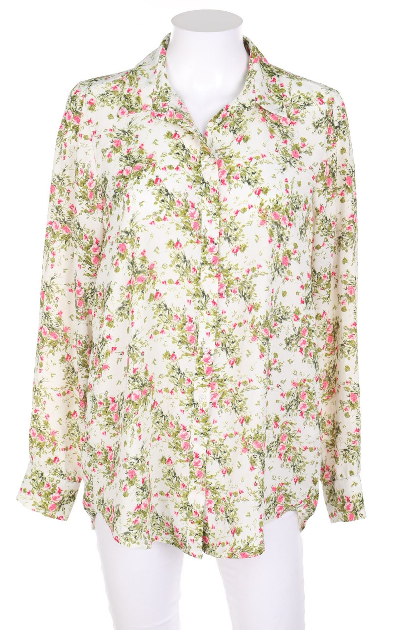 DeFacto - Hemd-Bluse mit Blumen-Print - L