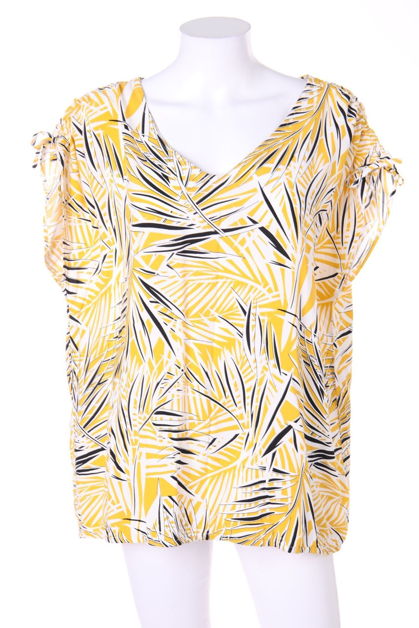 soyaconcept - Kurzarm-Bluse mit Gummizug - XXL