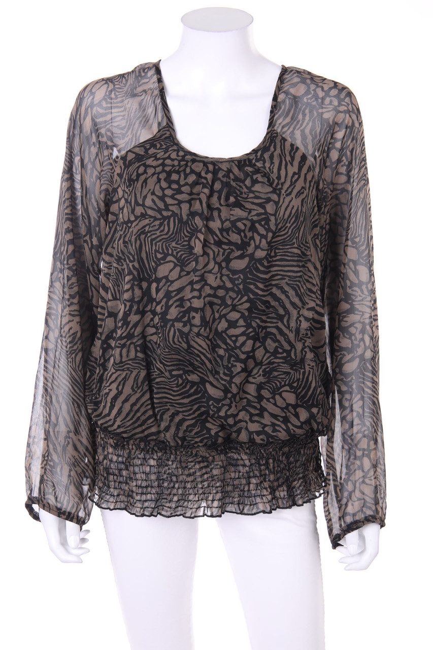 VERO MODA - Chiffon-Bluse mit Print - L