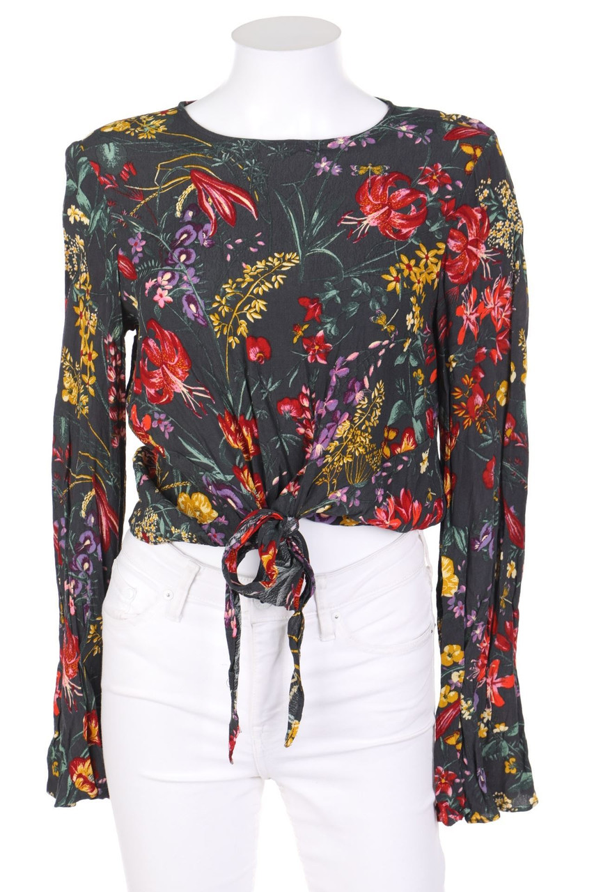 H&M - Bluse mit Blumen-Print - D 34