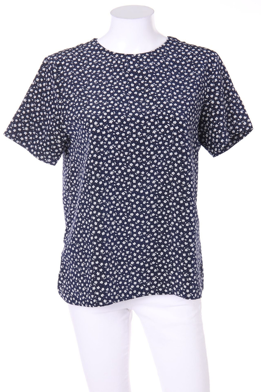 Antonelle - Kurzarm-Bluse mit Blumen-Print - D 40